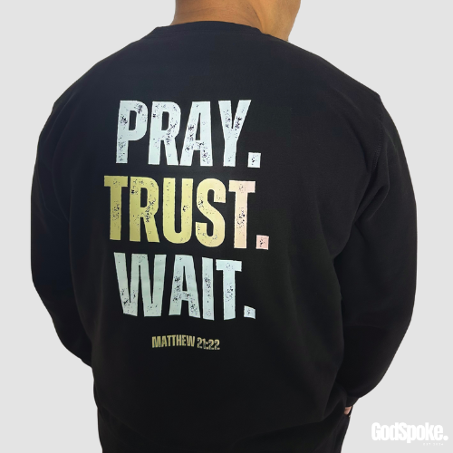 Pray. Trust. Wait Crewneck